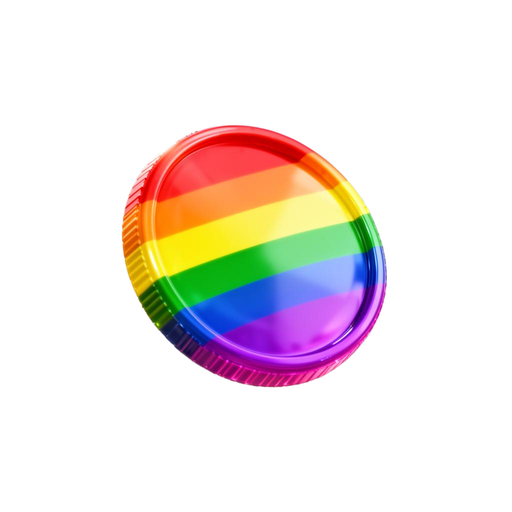 GAYSUM rainbow pride coin